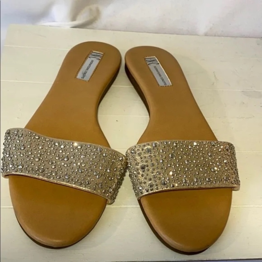 INC Sparkly Embellishment Sandals Women's Size 7.5